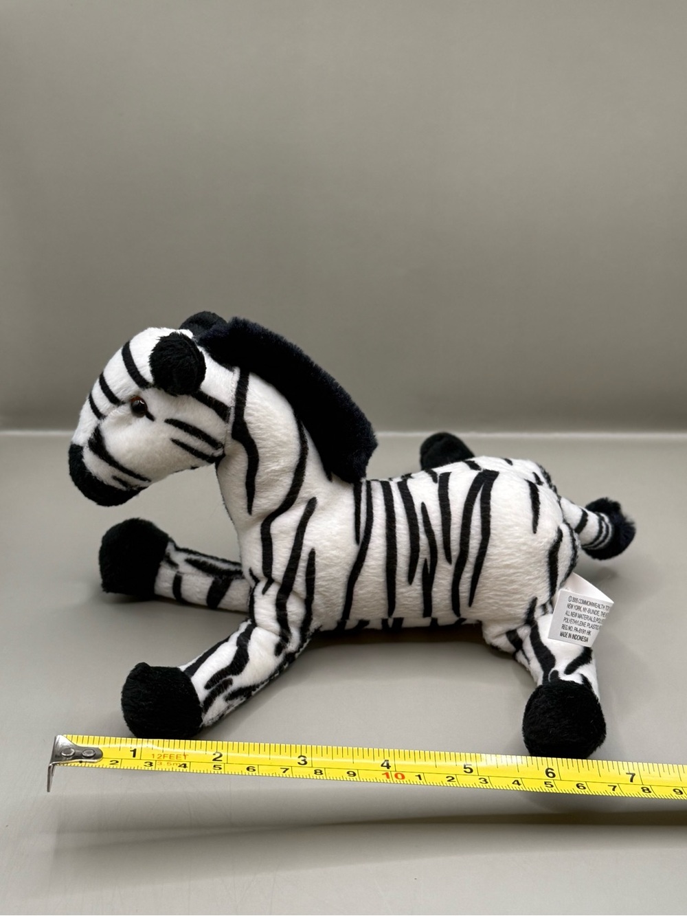 Rare Vintage Commonwealth Zebra Plush Stuffed Animal Bean Bag 2005